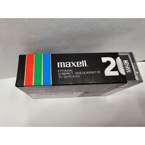 Maxell VHS-C Videocassette TC-20 HGX-Gold 20 Min 1 count - Picture 4 of 4
